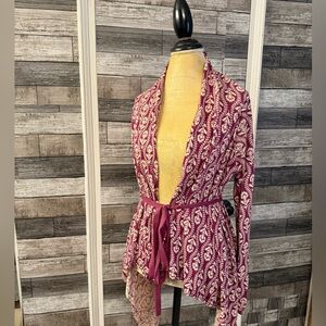 Anthropologie cardigan knitwear with waist band